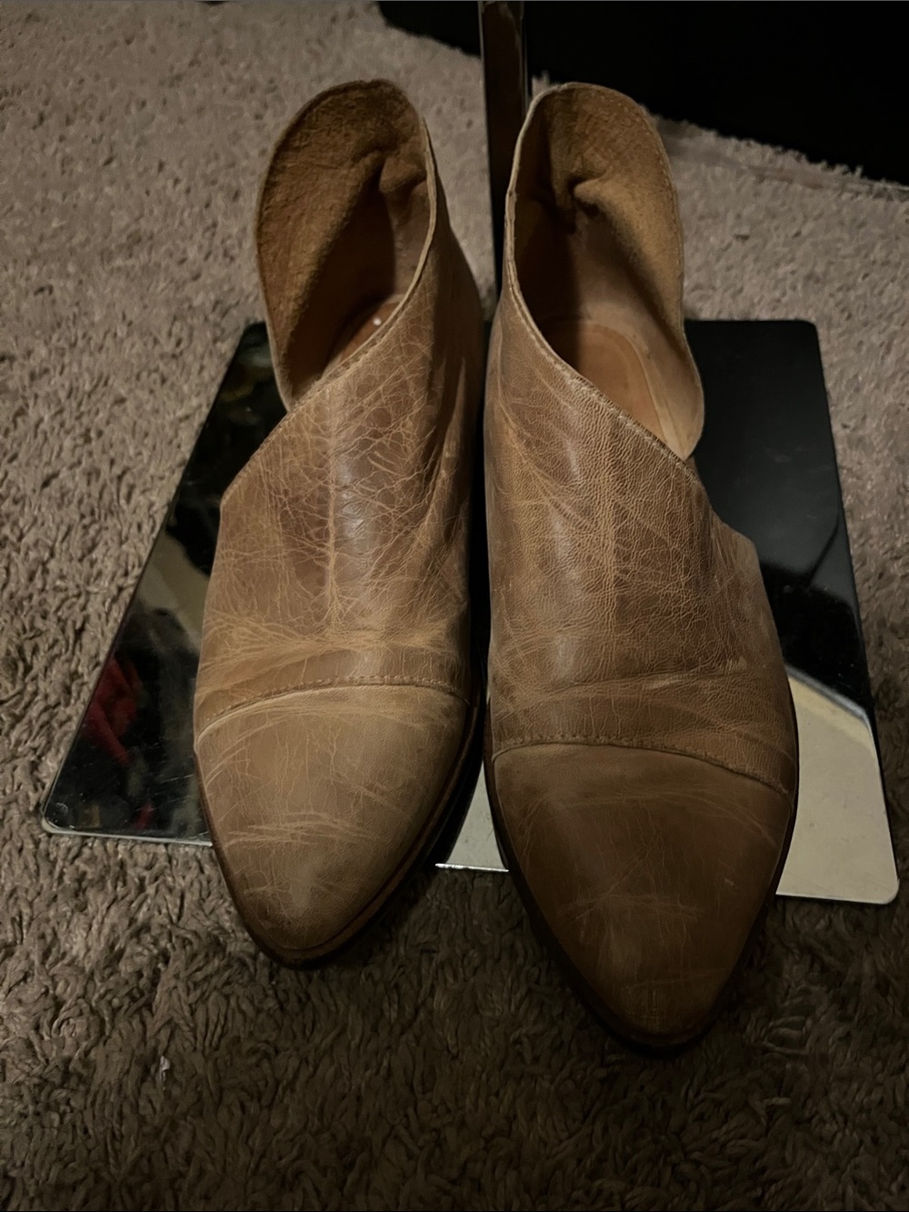 Free People Taupe Suede D'Orsay Flats - Picture 2 of 6